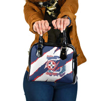 Custom Dominican Republic Football Shoulder Handbag Los Quisqueyanos Crack Style