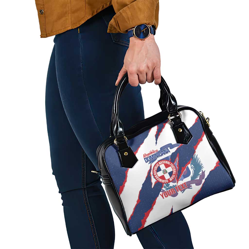 Custom Dominican Republic Football Shoulder Handbag Los Quisqueyanos Crack Style