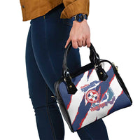 Custom Dominican Republic Football Shoulder Handbag Los Quisqueyanos Crack Style