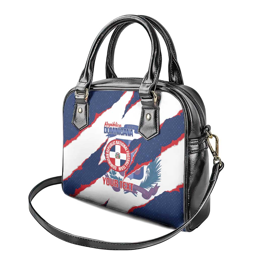 Custom Dominican Republic Football Shoulder Handbag Los Quisqueyanos Crack Style