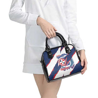 Custom Dominican Republic Football Shoulder Handbag Los Quisqueyanos Crack Style