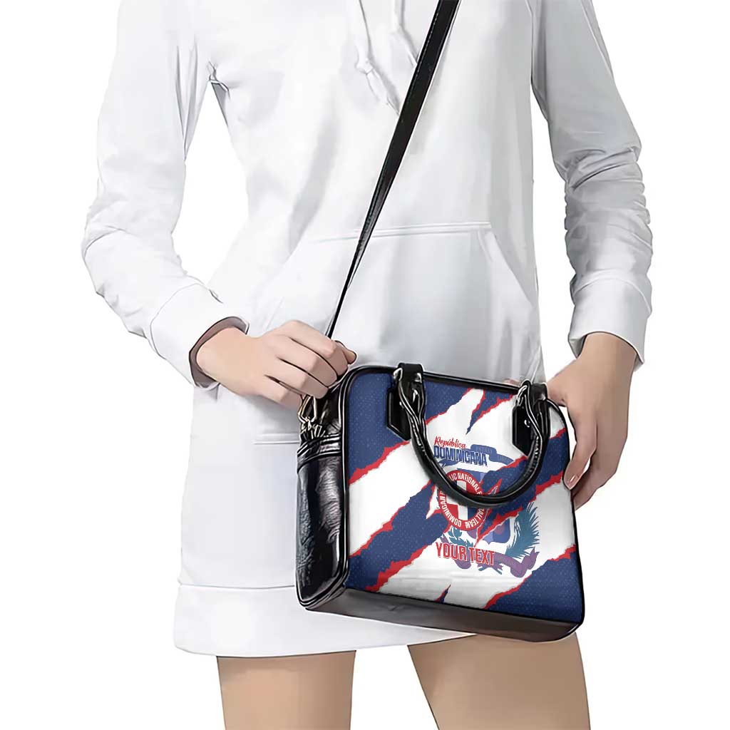 Custom Dominican Republic Football Shoulder Handbag Los Quisqueyanos Crack Style