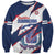 Custom Dominican Republic Football Sweatshirt Los Quisqueyanos Crack Style