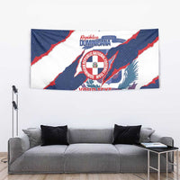Custom Dominican Republic Football Tapestry Los Quisqueyanos Crack Style