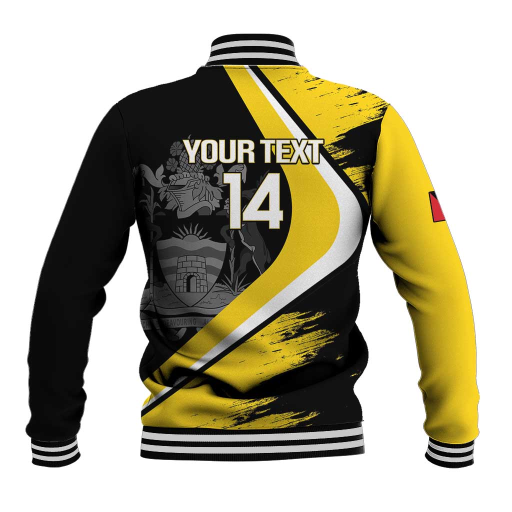 Custom Antigua and Barbuda Football Baseball Jacket Go Benna Boys Sporty Deer Mascot