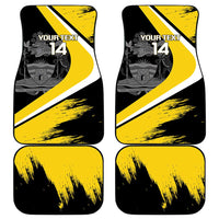 Custom Antigua and Barbuda Football Car Mats Go Benna Boys Sporty Deer Mascot