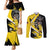 Custom Antigua and Barbuda Football Couples Matching Mermaid Dress and Long Sleeve Button Shirt Go Benna Boys Sporty Deer Mascot