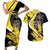 Custom Antigua and Barbuda Football Couples Matching Short Sleeve Bodycon Dress and Hawaiian Shirt Go Benna Boys Sporty Deer Mascot