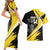 Custom Antigua and Barbuda Football Couples Matching Short Sleeve Bodycon Dress and Hawaiian Shirt Go Benna Boys Sporty Deer Mascot