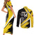 Custom Antigua and Barbuda Football Couples Matching Short Sleeve Bodycon Dress and Long Sleeve Button Shirt Go Benna Boys Sporty Deer Mascot