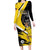 Custom Antigua and Barbuda Football Family Matching Long Sleeve Bodycon Dress and Hawaiian Shirt Go Benna Boys Sporty Deer Mascot