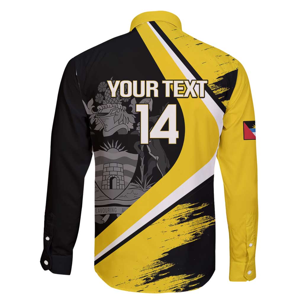 Custom Antigua and Barbuda Football Family Matching Puletasi and Hawaiian Shirt Go Benna Boys Sporty Deer Mascot