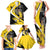 Custom Antigua and Barbuda Football Family Matching Tank Maxi Dress and Hawaiian Shirt Go Benna Boys Sporty Deer Mascot