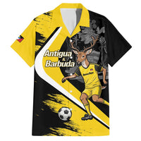 Custom Antigua and Barbuda Football Family Matching Tank Maxi Dress and Hawaiian Shirt Go Benna Boys Sporty Deer Mascot