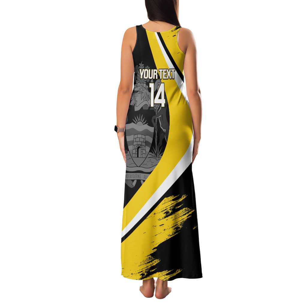 Custom Antigua and Barbuda Football Family Matching Tank Maxi Dress and Hawaiian Shirt Go Benna Boys Sporty Deer Mascot