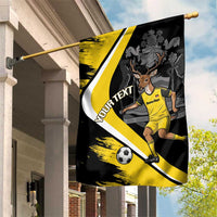 Custom Antigua and Barbuda Football Garden Flag Go Benna Boys Sporty Deer Mascot