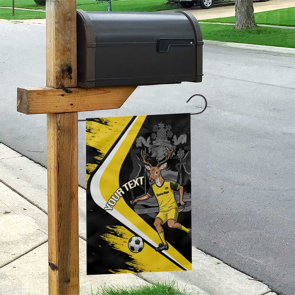 Custom Antigua and Barbuda Football Garden Flag Go Benna Boys Sporty Deer Mascot