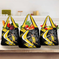 Custom Antigua and Barbuda Football Grocery Bag Go Benna Boys Sporty Deer Mascot