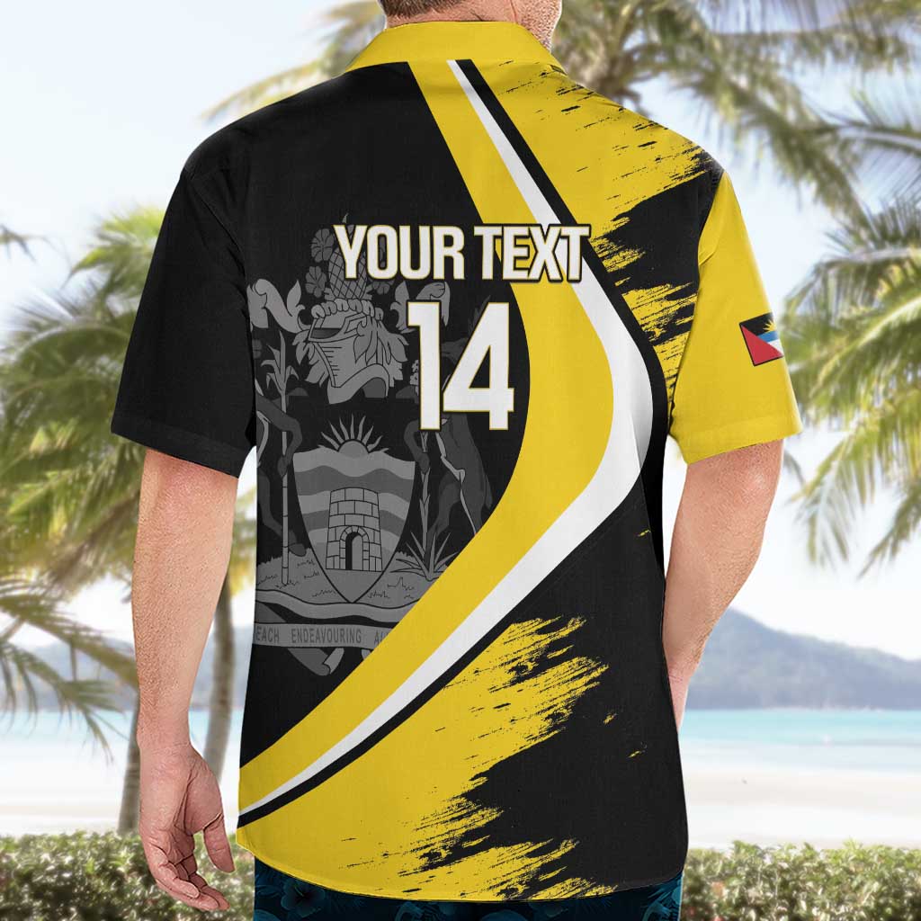 Custom Antigua and Barbuda Football Hawaiian Shirt Go Benna Boys Sporty Deer Mascot