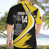 Custom Antigua and Barbuda Football Hawaiian Shirt Go Benna Boys Sporty Deer Mascot