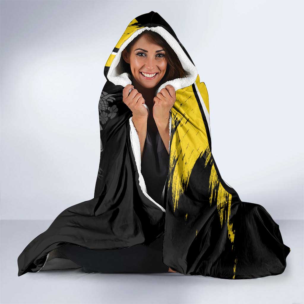 Custom Antigua and Barbuda Football Hooded Blanket Go Benna Boys Sporty Deer Mascot