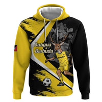 Custom Antigua and Barbuda Football Hoodie Go Benna Boys Sporty Deer Mascot