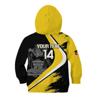 Custom Antigua and Barbuda Football Kid Hoodie Go Benna Boys Sporty Deer Mascot