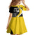 Custom Antigua and Barbuda Football Kid Short Sleeve Dress Go Benna Boys Sporty Deer Mascot