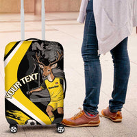 Custom Antigua and Barbuda Football Luggage Cover Go Benna Boys Sporty Deer Mascot