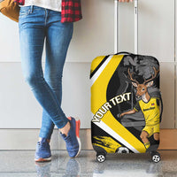 Custom Antigua and Barbuda Football Luggage Cover Go Benna Boys Sporty Deer Mascot