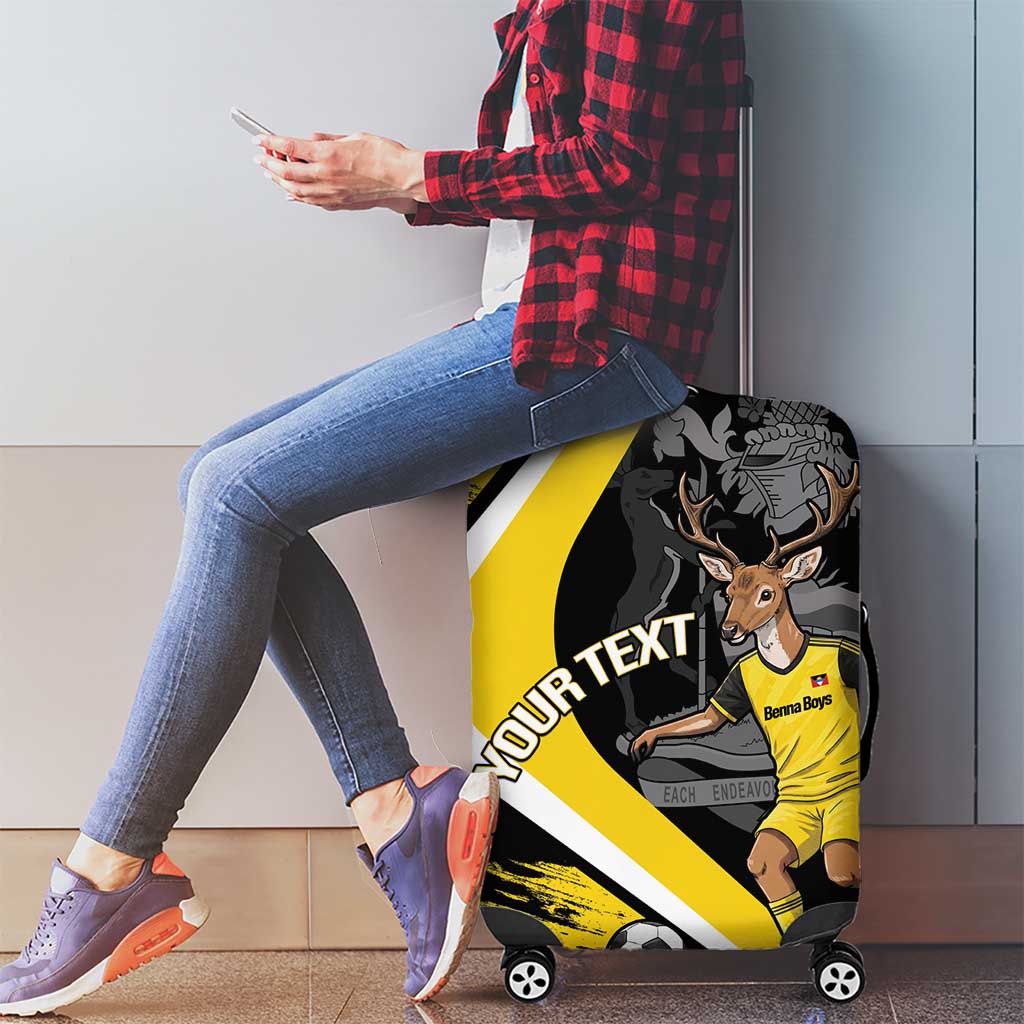 Custom Antigua and Barbuda Football Luggage Cover Go Benna Boys Sporty Deer Mascot