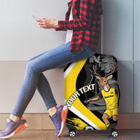 Custom Antigua and Barbuda Football Luggage Cover Go Benna Boys Sporty Deer Mascot