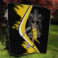 Custom Antigua and Barbuda Football Quilt Go Benna Boys Sporty Deer Mascot