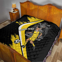 Custom Antigua and Barbuda Football Quilt Go Benna Boys Sporty Deer Mascot