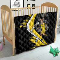 Custom Antigua and Barbuda Football Quilt Go Benna Boys Sporty Deer Mascot