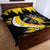 Custom Antigua and Barbuda Football Quilt Bed Set Go Benna Boys Sporty Deer Mascot