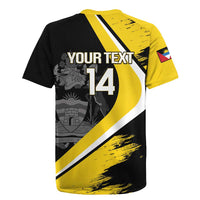 Custom Antigua and Barbuda Football Rugby Jersey Go Benna Boys Sporty Deer Mascot