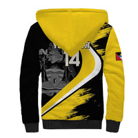 Custom Antigua and Barbuda Football Sherpa Hoodie Go Benna Boys Sporty Deer Mascot