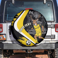 Custom Antigua and Barbuda Football Spare Tire Cover Go Benna Boys Sporty Deer Mascot