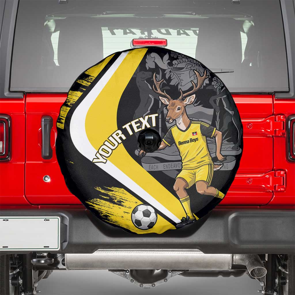 Custom Antigua and Barbuda Football Spare Tire Cover Go Benna Boys Sporty Deer Mascot