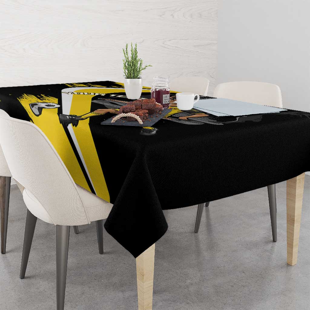 Custom Antigua and Barbuda Football Tablecloth Go Benna Boys Sporty Deer Mascot