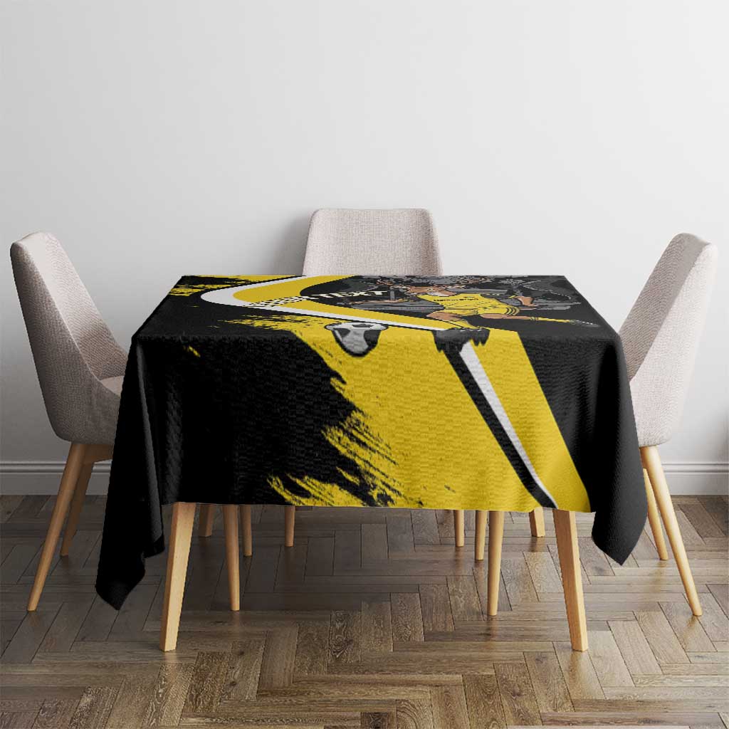 Custom Antigua and Barbuda Football Tablecloth Go Benna Boys Sporty Deer Mascot