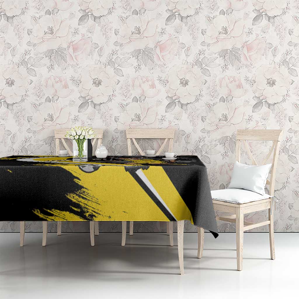 Custom Antigua and Barbuda Football Tablecloth Go Benna Boys Sporty Deer Mascot