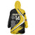Custom Antigua and Barbuda Football Wearable Blanket Hoodie Go Benna Boys Sporty Deer Mascot