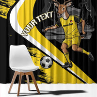 Custom Antigua and Barbuda Football Window Curtain Go Benna Boys Sporty Deer Mascot