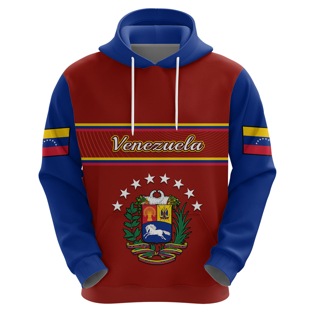 Personalised Venezuela Hoodie Coat Of Arms Style 2023 - Wonder Print Shop