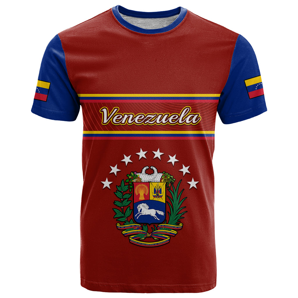 Personalised Venezuela T Shirt Coat Of Arms Style 2023 - Wonder Print Shop