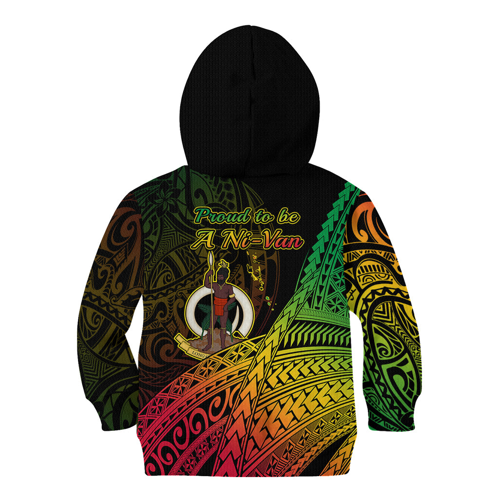 Polynesian Pride Vanuatu Kid Hoodie Proud To Be A Ni-Van - Wonder Print Shop