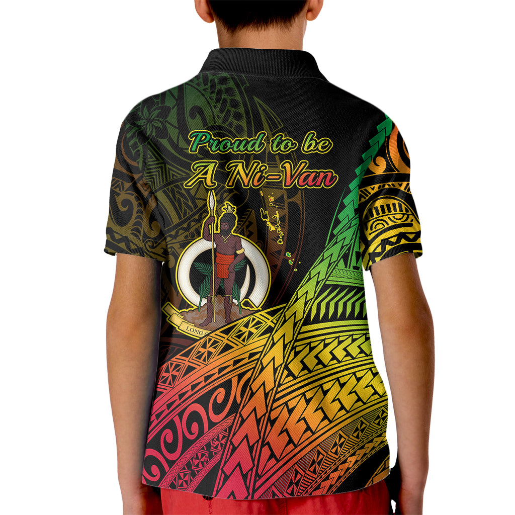 Polynesian Pride Vanuatu Kid Polo Shirt Proud To Be A Ni-Van - Wonder Print Shop