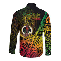 Polynesian Pride Vanuatu Long Sleeve Button Shirt Proud To Be A Ni-Van - Wonder Print Shop